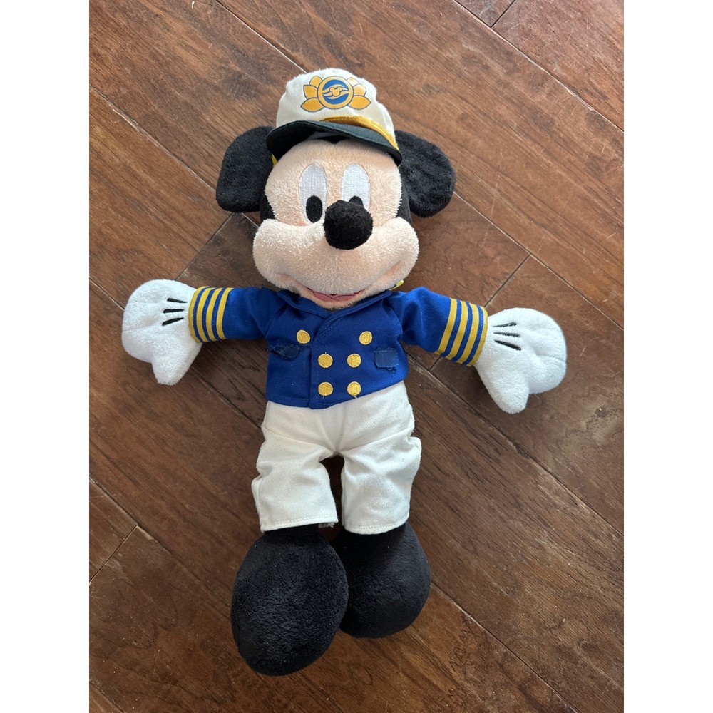 Disney Cruise Line Captain Mickey Mouse Plush Toy Stuffed‎ Animal